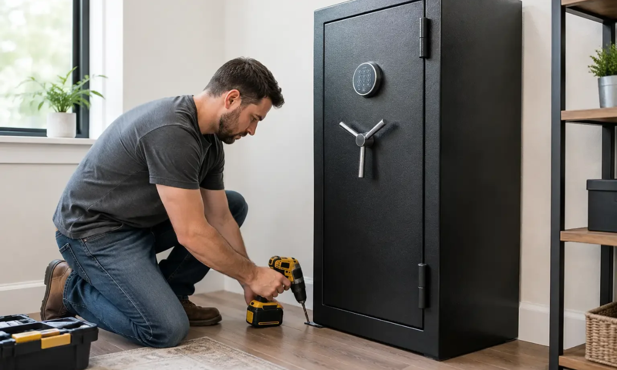 Installing a Gun Safe at Home Without Mistakes