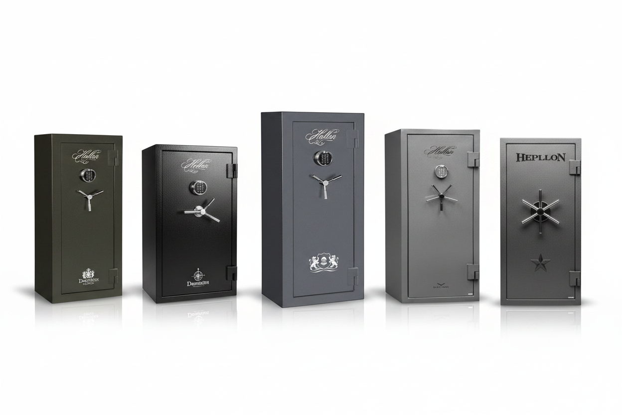 Hollon Gun Safe Series Comparison: Dominion vs Hunter vs Crescent Shield vs Black Hawk vs Republic