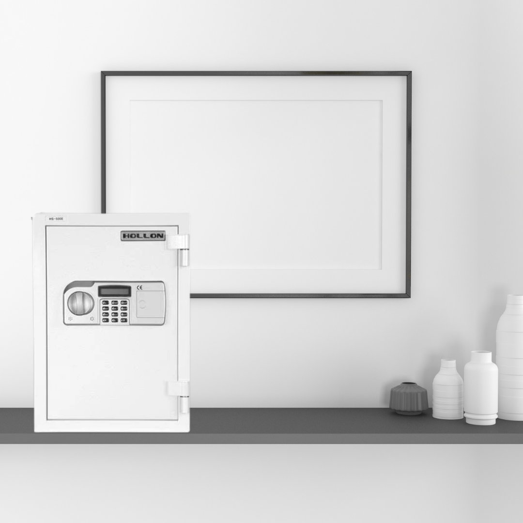 Hollon HS-500E 2 Hour Fireproof Home Safe with Electronic Lock | 0.94 Cubic Feet