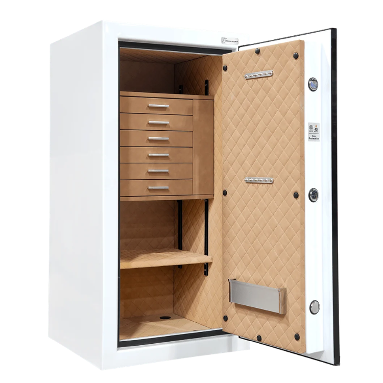 AMSEC JS4020E5 Jewelry Safe with Electronic Lock | 45 Minute Fire Rating | 6 Drawer