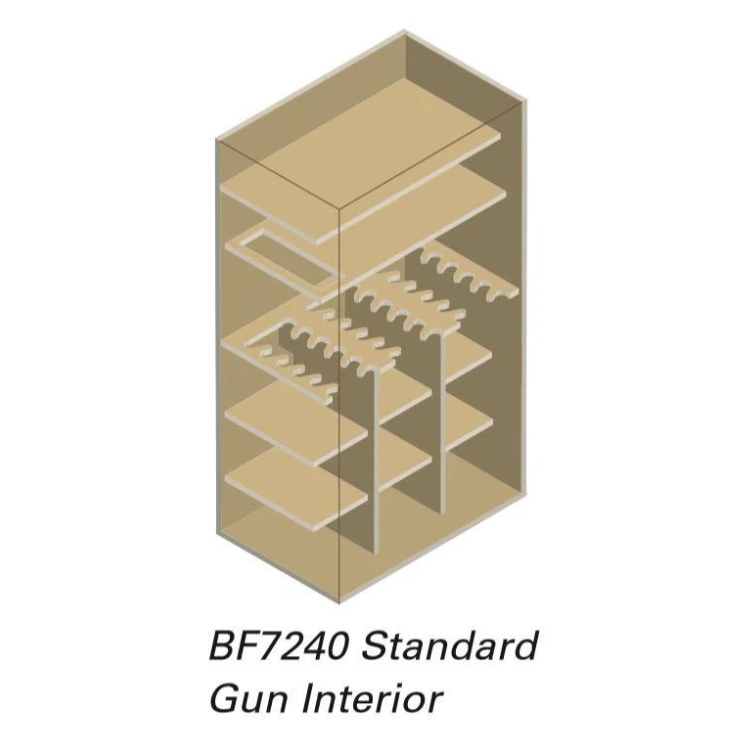 AMSEC BFII7240 Gun Safe | UL RSC II Certified | 2 Hour Fire Rating | 60 Gun Capacity
