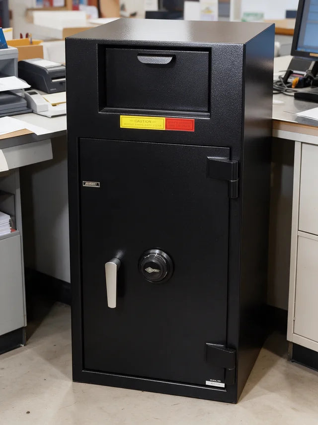 AMSEC BWB2020FLNL Wide Body Depository Safe | B-Rated | UL Listed Group 2 Dial Lock | 3.84 Cubic Feet