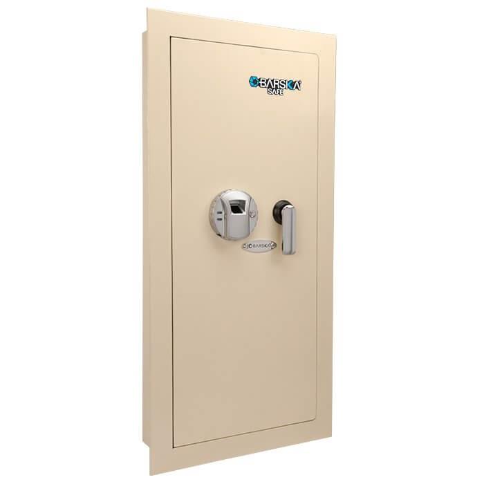 Barska Ax12880 Biometric Wall Safe White Left Hand Swing