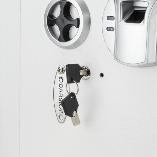 Barska Ax13030 White Biometric Wall Safe