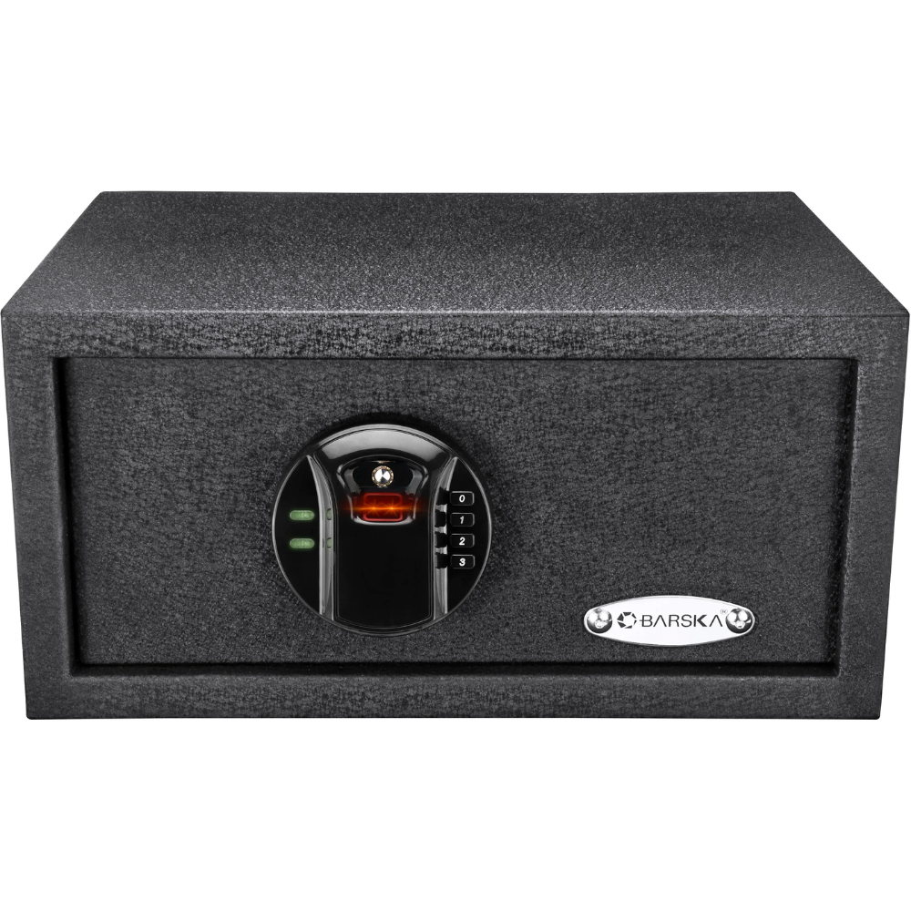 Barska AX12476 Biometric Keypad Security Safe HQ100 | Key Lock & Fingerprint Lock