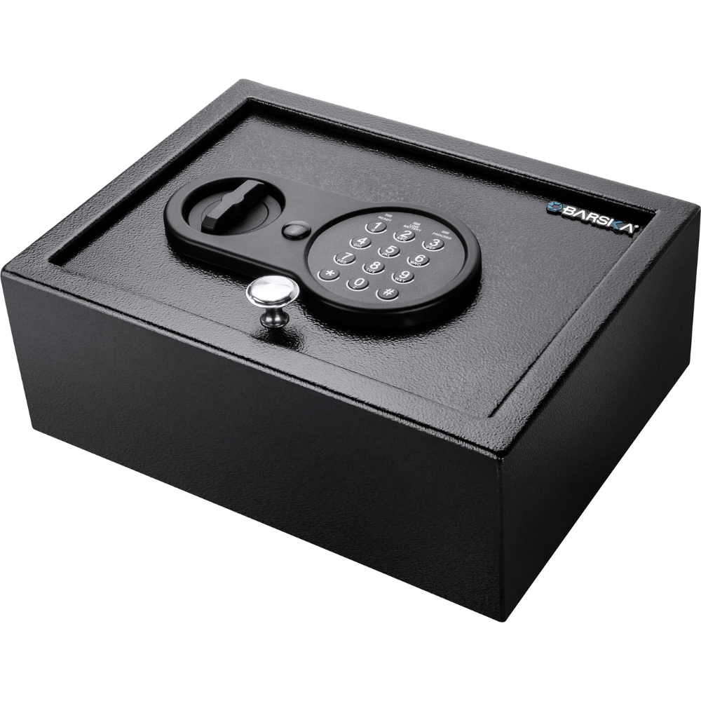 Barska AX12622 Top Opening Keypad Security Safe | Keypad & Key Lock