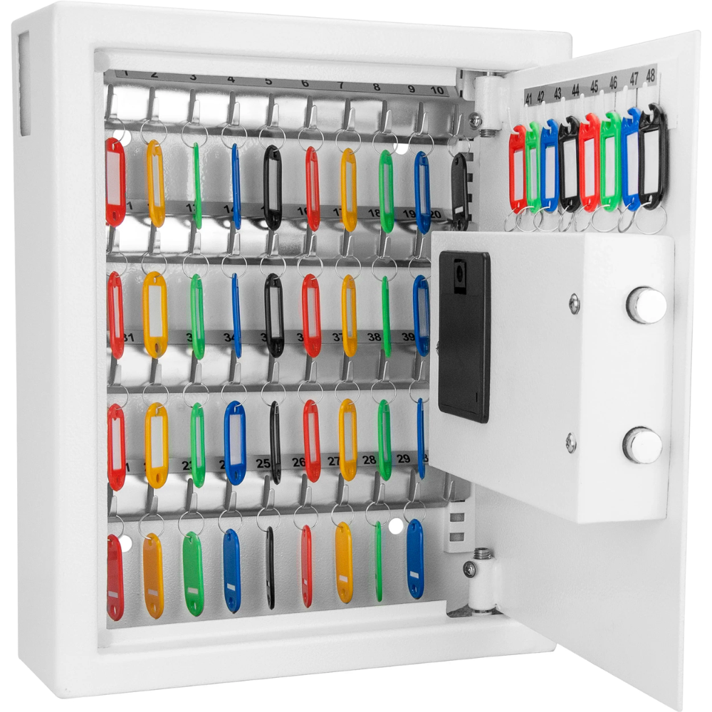 Barska AX12658 48 Key Cabinet Digital Wall Safe | Key Lock & Pin code