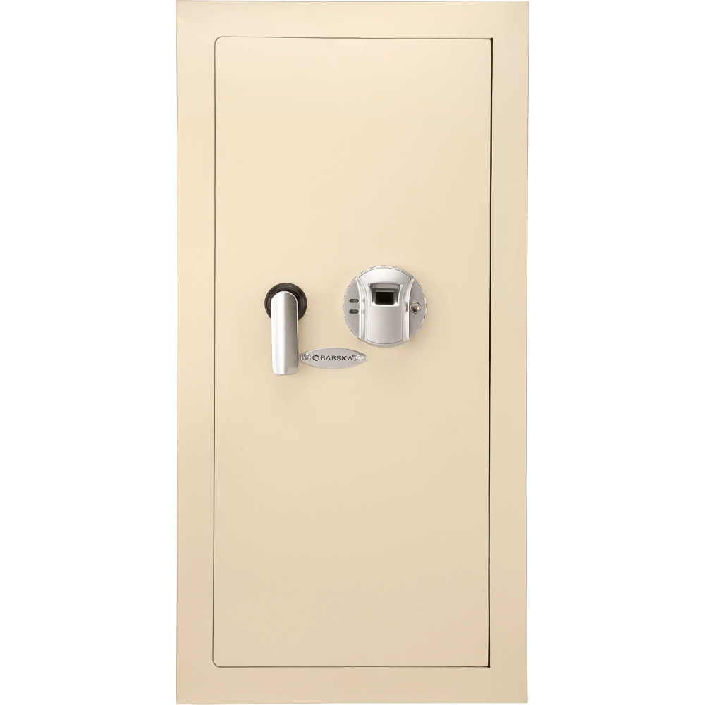 Barska AX12880 Biometric Wall Safe (Left or Right Hand Swing) | Biometric & Key Lock