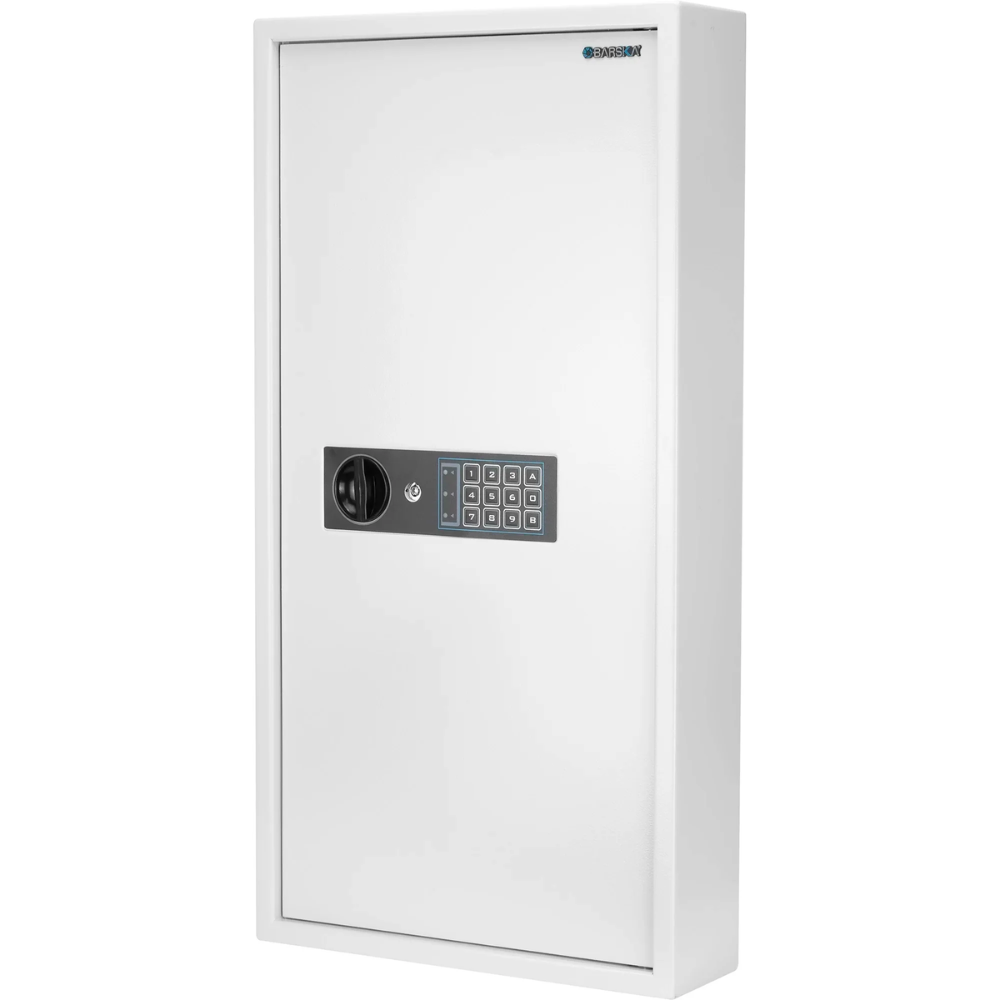 Barska AX13350 180 Keys Keypad Wall Key Cabinet White | Keypad & Key Lock