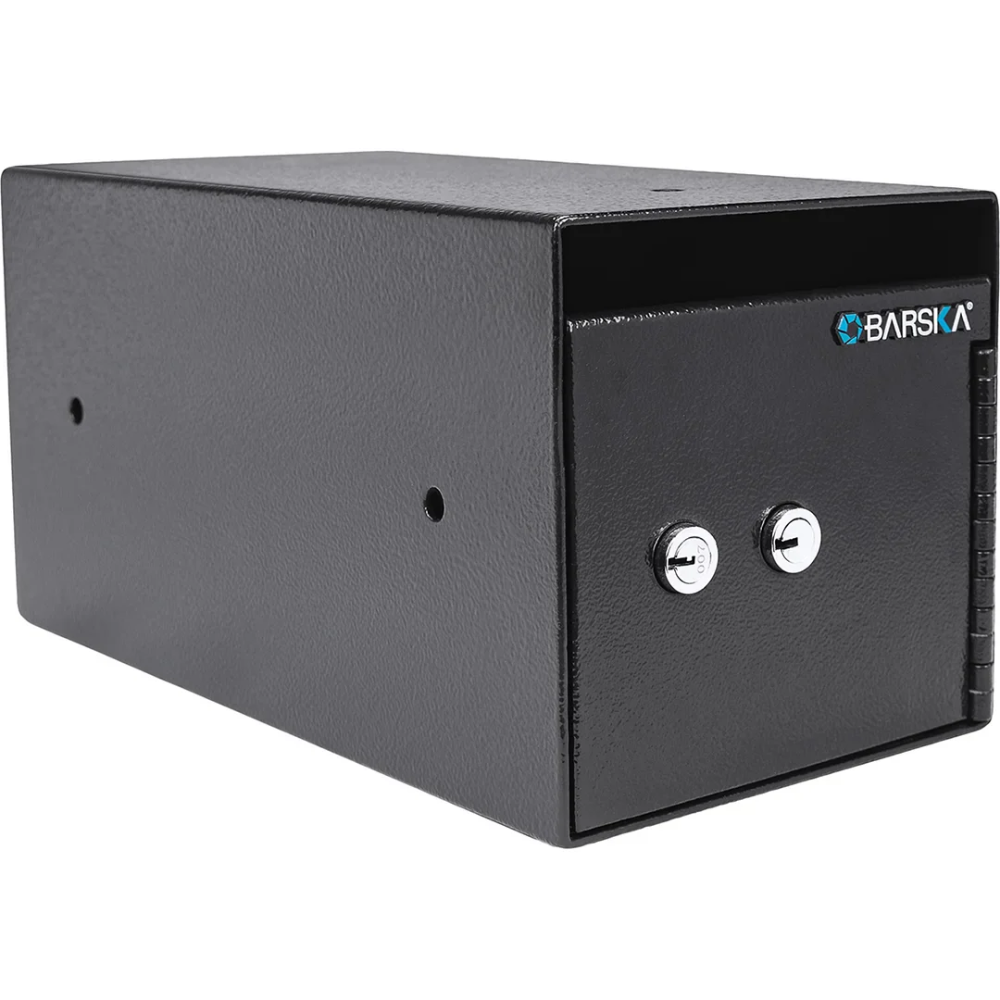 Barska AX13708 Dual Key Under Counter Safe | Key Lock