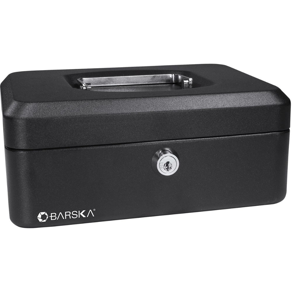 Barska CB11830 8" Cash Box with Key Lock