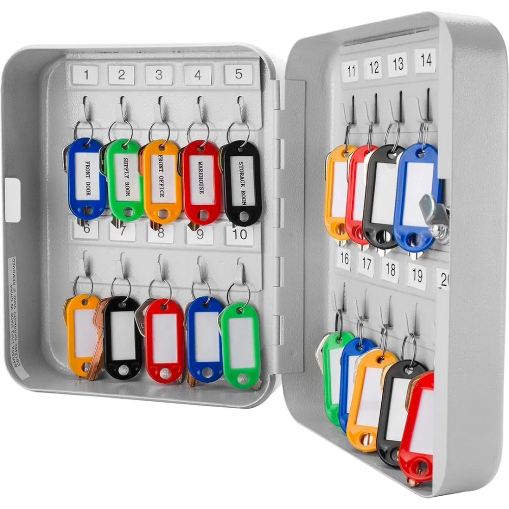 Barska Cb12482 20 Keys Lock Box Grey | Key Lock
