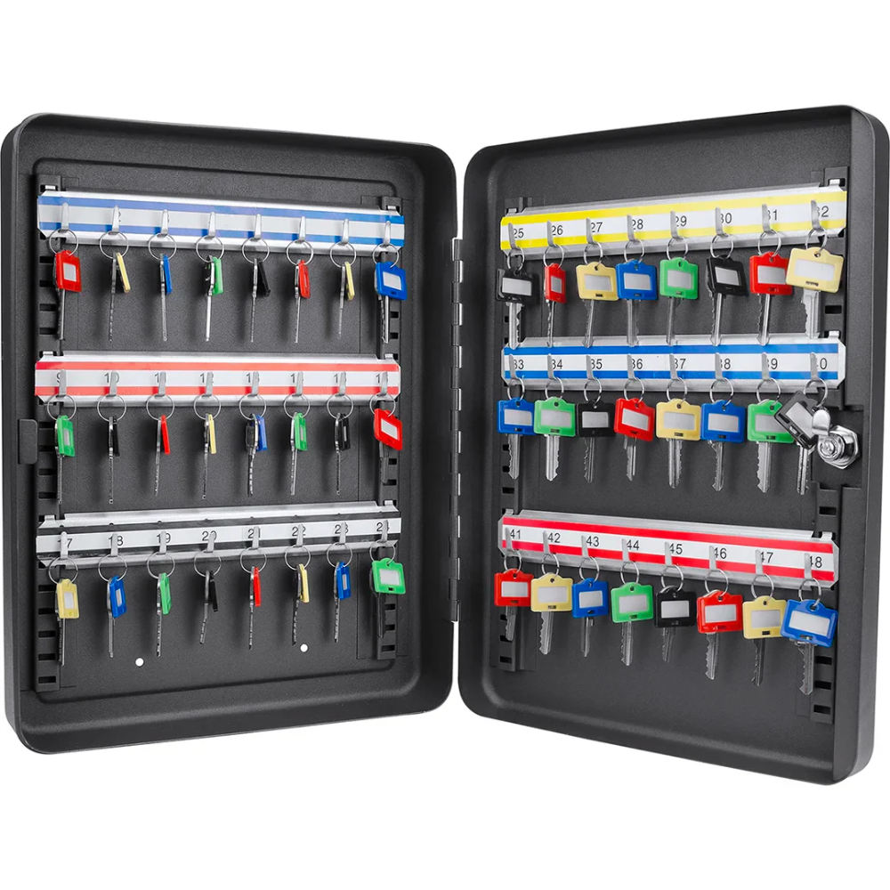 Barska Cb12484 48 Keys Adjustable Key Lock Box - Black | Key Lock