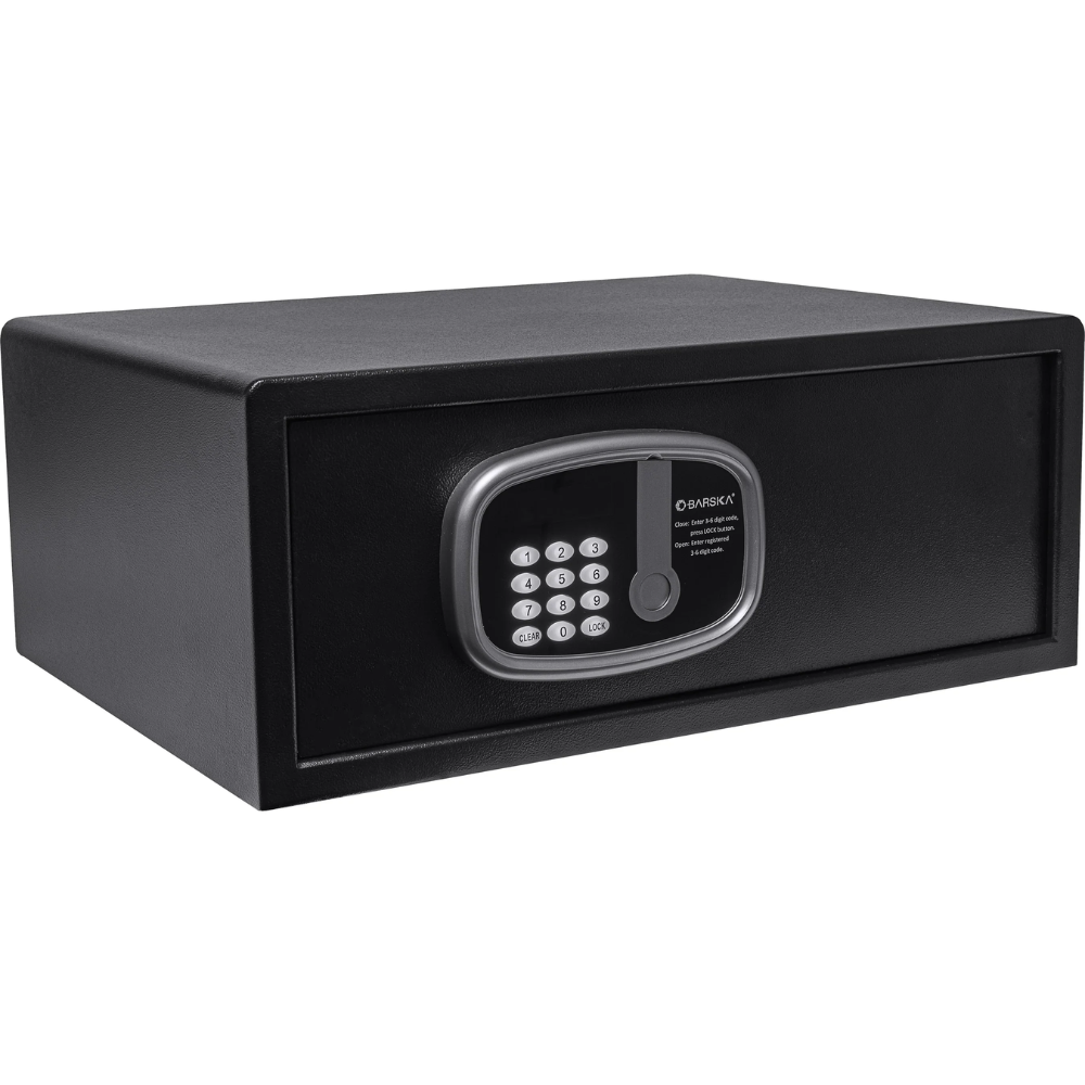 Barska HS13404 17" Laptop Hotel Safe | Keypad & Key Lock
