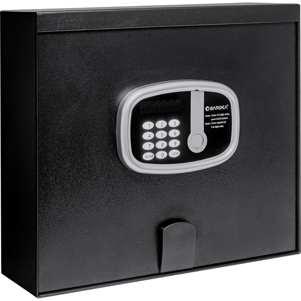 Barska HS13406 Top Open Hotel Safe | Keypad & Key Lock