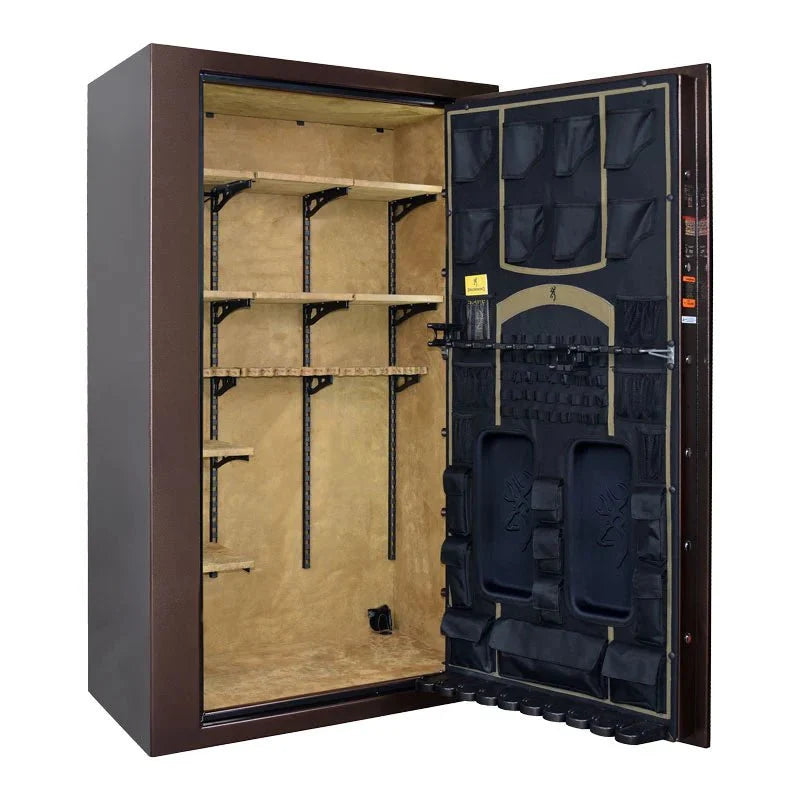 Browning RW49T Rawhide Tall 49-Gun Safe — adjustable shelves and door organizer