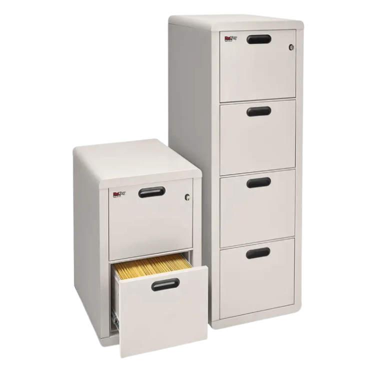 FireKing Turtle Contour 1 Hour Fire Rated File Cabinet | Letter/Legal Filing | 2 or 4 Drawers