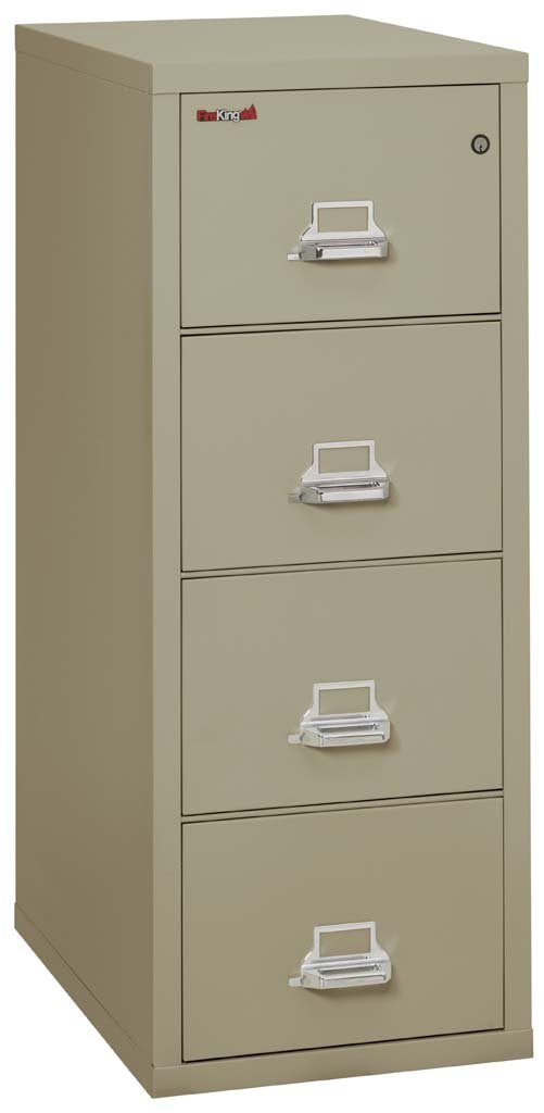 FireKing Vertical 1-Hour Fire Rated File Cabinet 4-Drawer