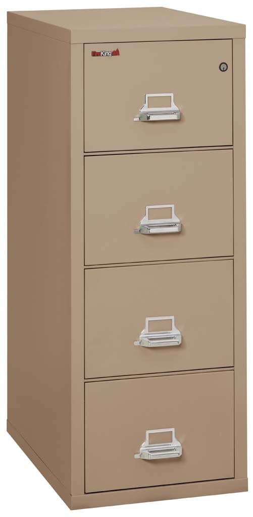 FireKing Vertical 1-Hour Fire Rated File Cabinet 4-Drawer