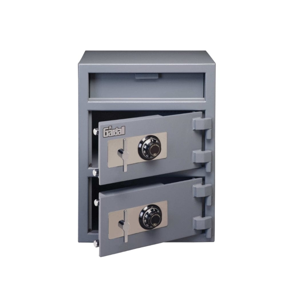 Gardall LCF2820 Commercial Light Duty Depository/Cash Handling Safe | 2 Compartment | Front Drop Door