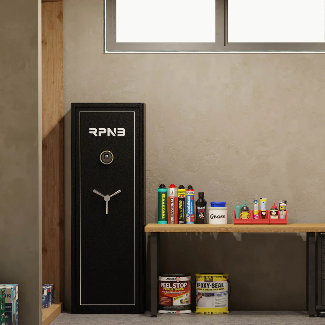 RPNB RP10FR Biometric Large 10 Gun Cabinet with Quick Access Electronic Digital Lock