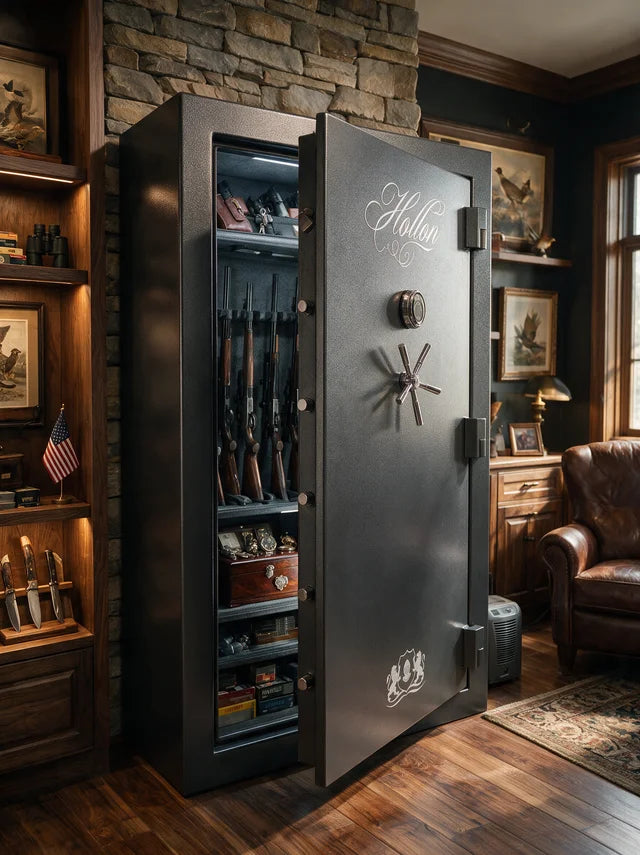 Hollon CS-45C Crescent Shield Series Gun Safe with Dial Combination Lock | 75 Minute Fire Rating