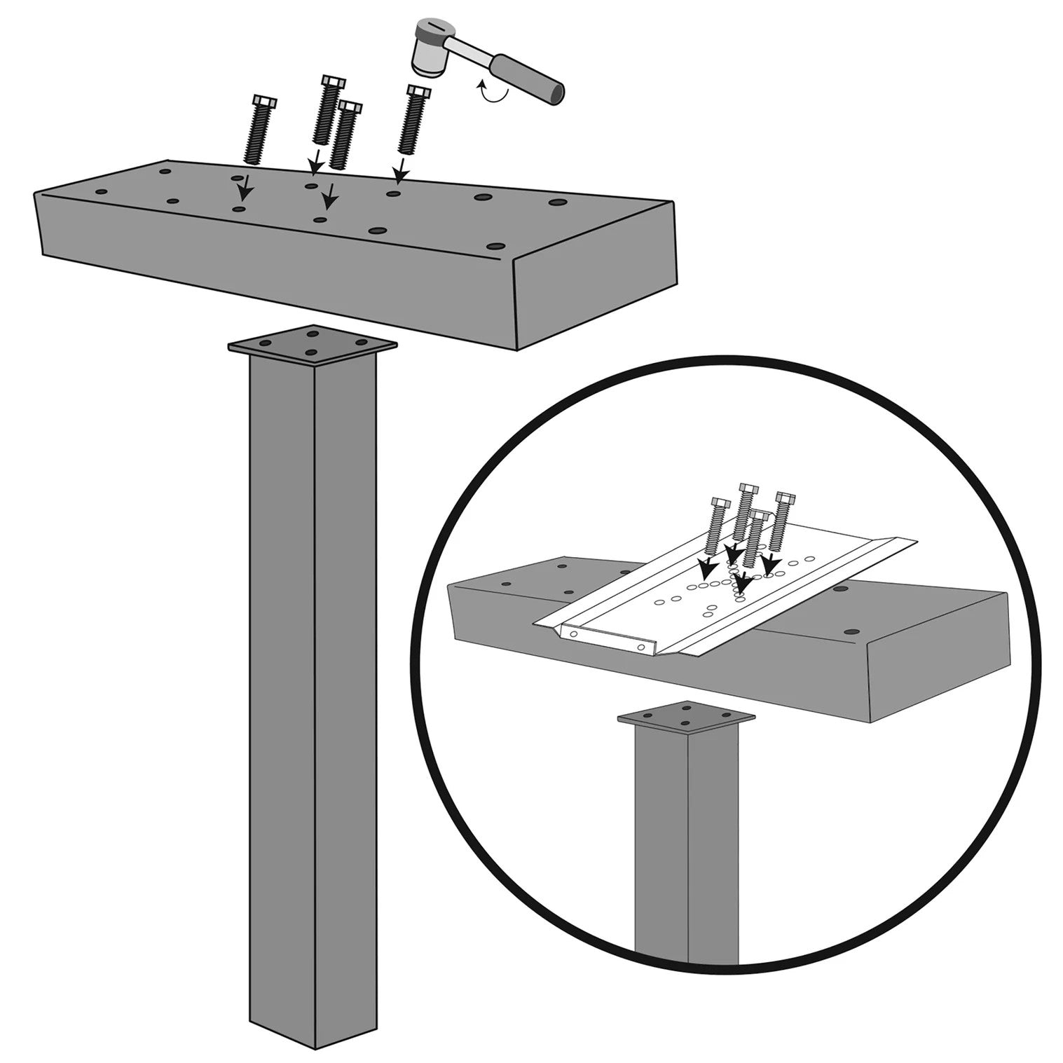 Mail Boss 2-Box Spreader Bar