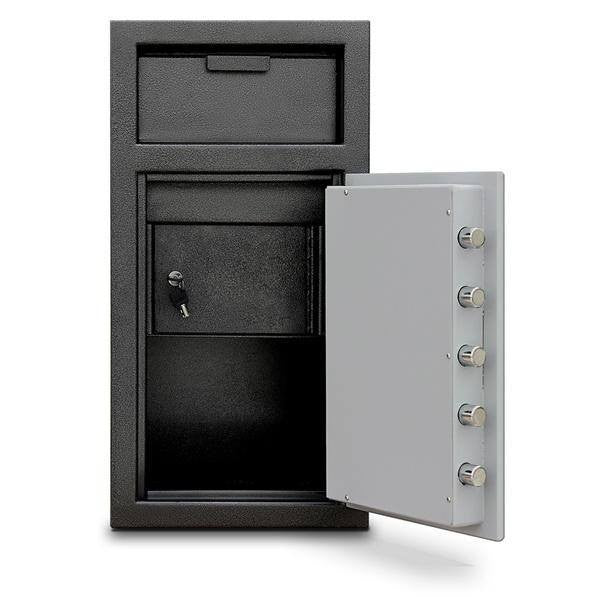 Mesa MFL2714EILK Depository Safe | B-Rated | Front Loading with Interior Locker | Electronic Lock