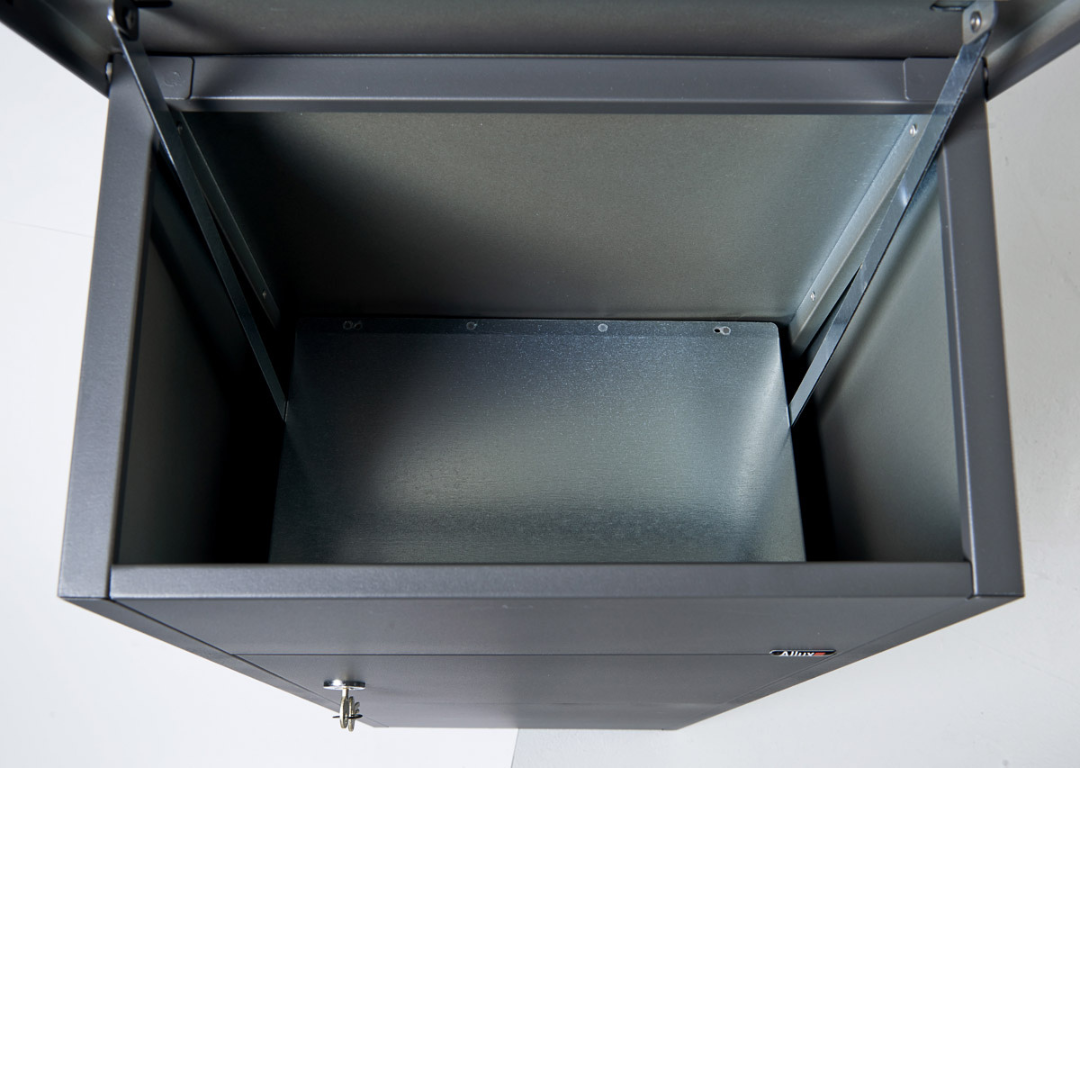 Qualarc ALX-600-BK Allux 600 Top Loading Mail Box - Black