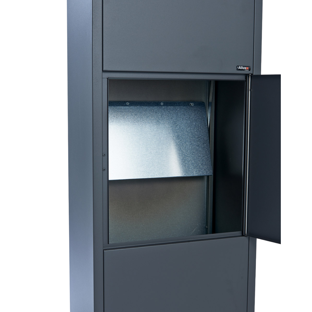 Qualarc ALX-600-BK Allux 600 Top Loading Mail Box - Black