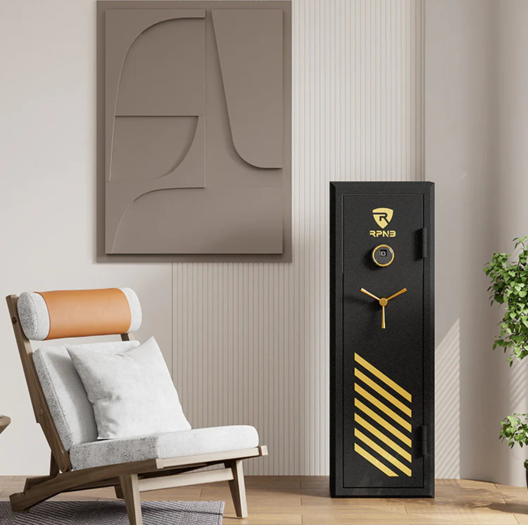 RPNB RPFS10-B 10 Gun Fireproof & Biometric Digital Safe for Rifles and Pistols