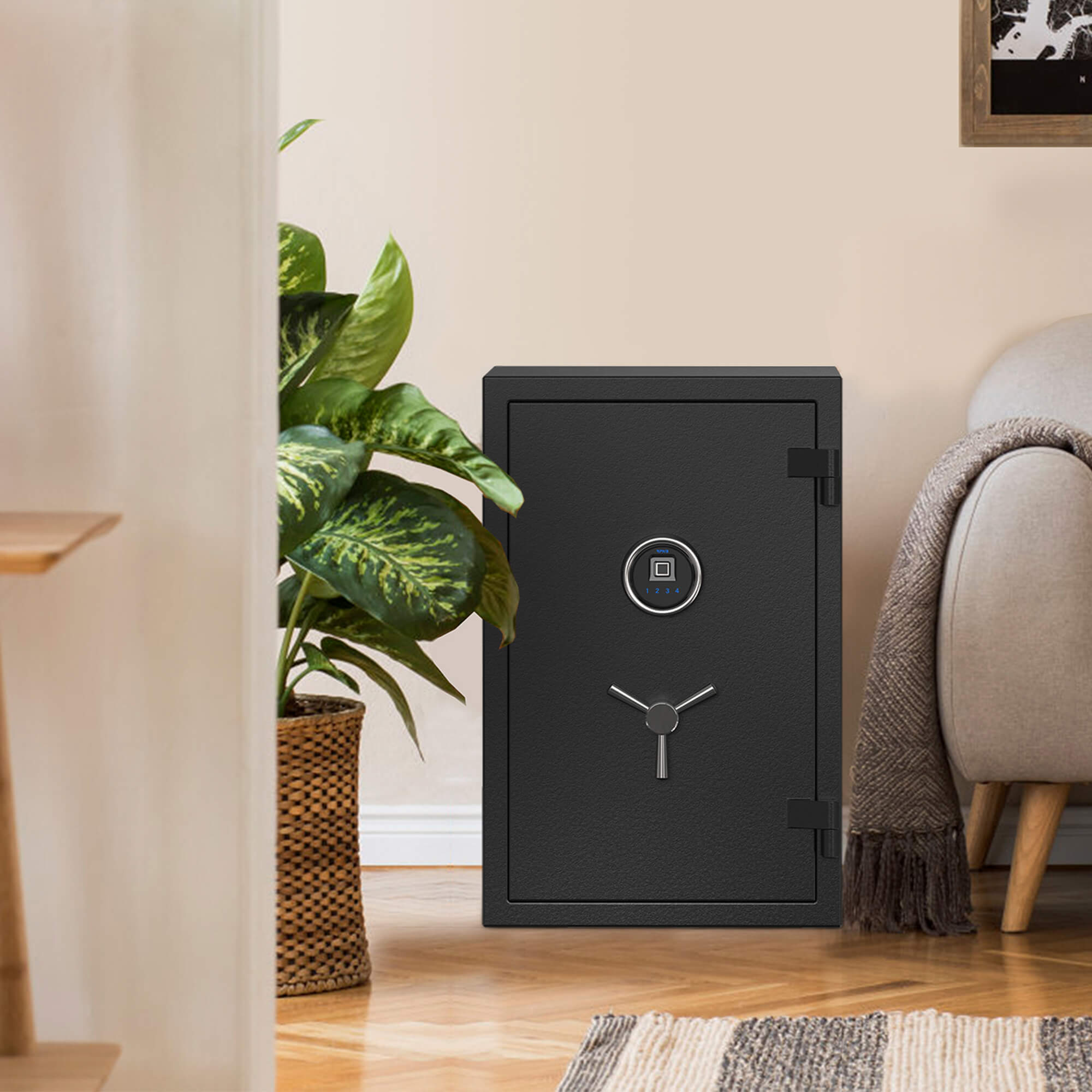 RPNB Large Fireproof Safe with Fingerprint Sensor - RPFS66