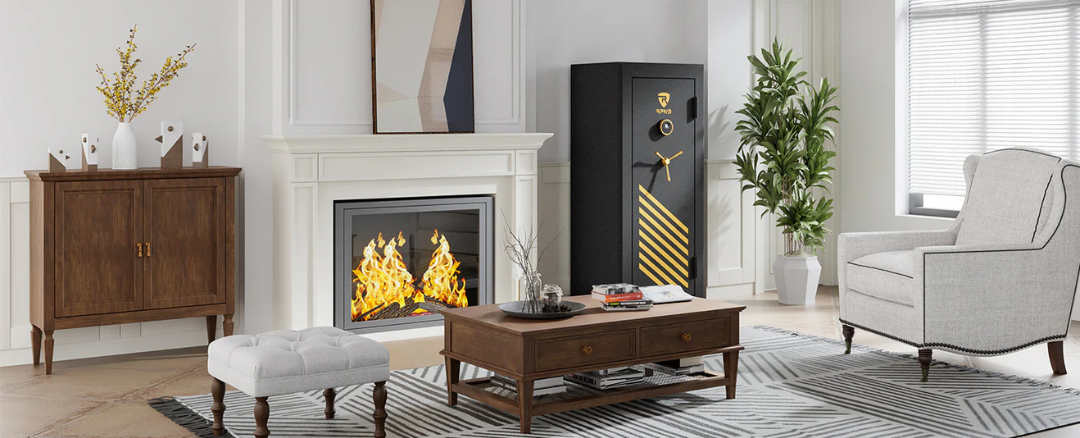 RPNB 24 Gun Fireproof and Biometric Safe (Black) RPFS24-B