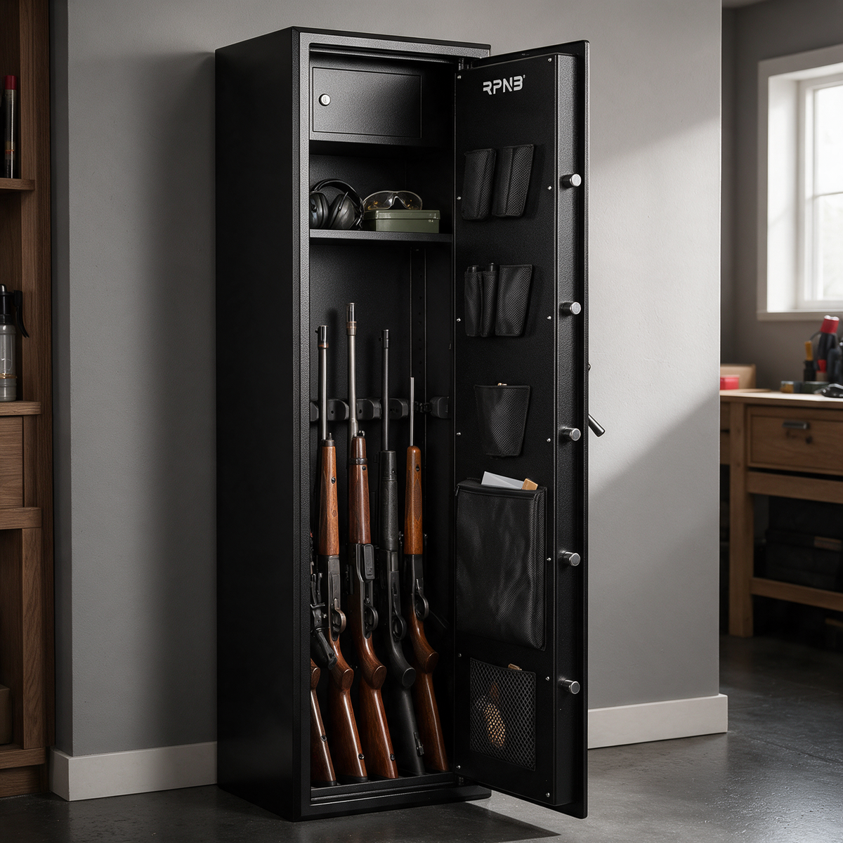 RPNB Biometric 7-Gun Security Cabinet - RP7FR