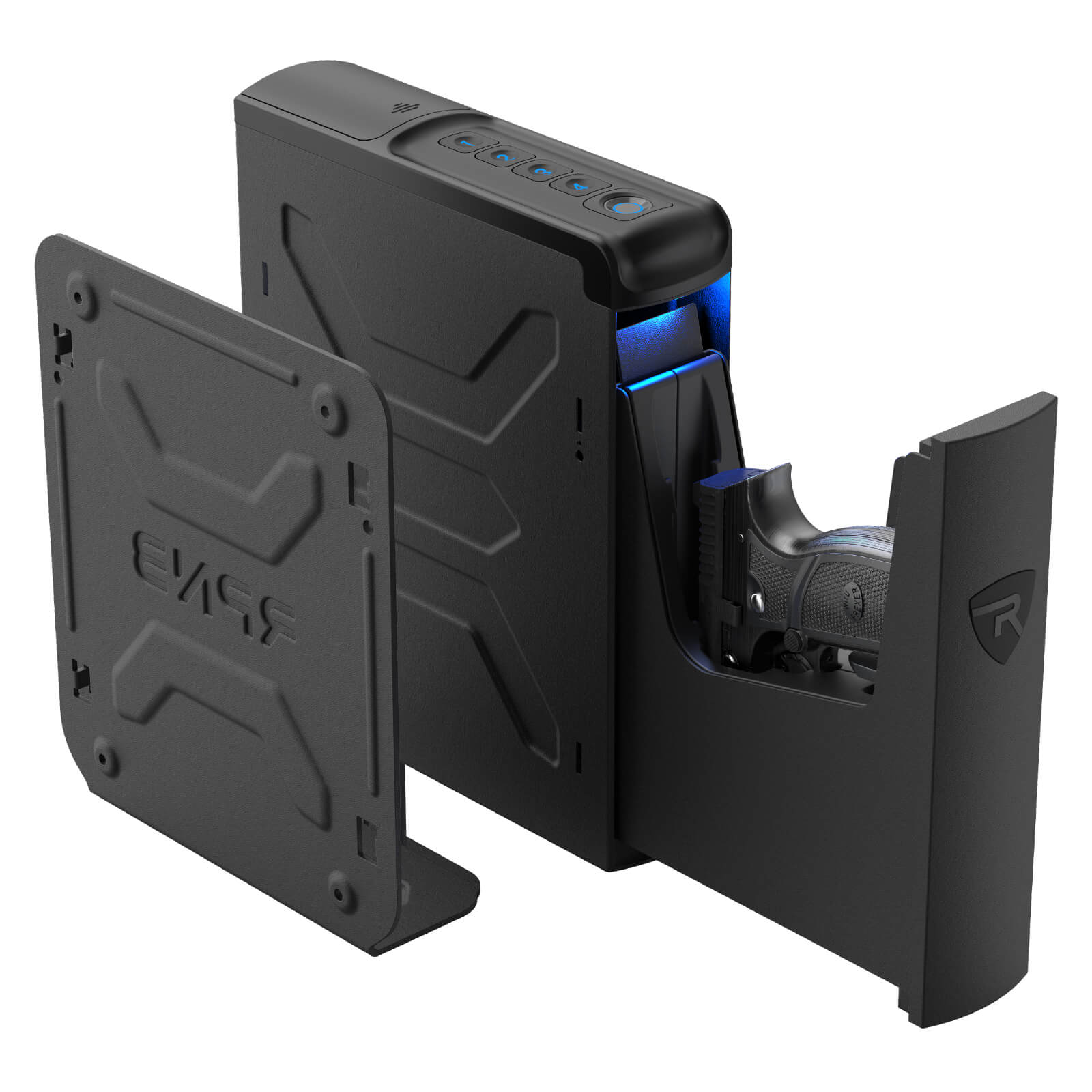 RPNB Biometric Handgun Safe with Quick Access Sliding Door RP2007
