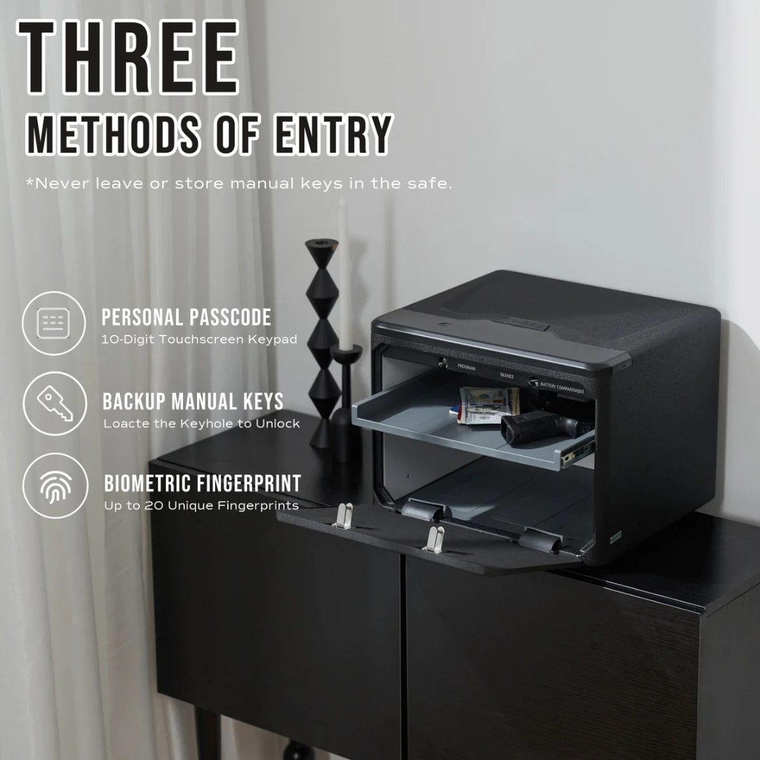 RPNB RP2009 High Capacity Dual-Layer Fingerprint Handgun Safe