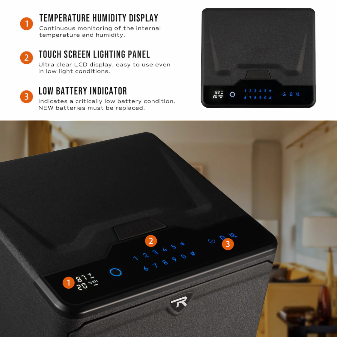 RPNB RP2009 High Capacity Dual-Layer Fingerprint Handgun Safe