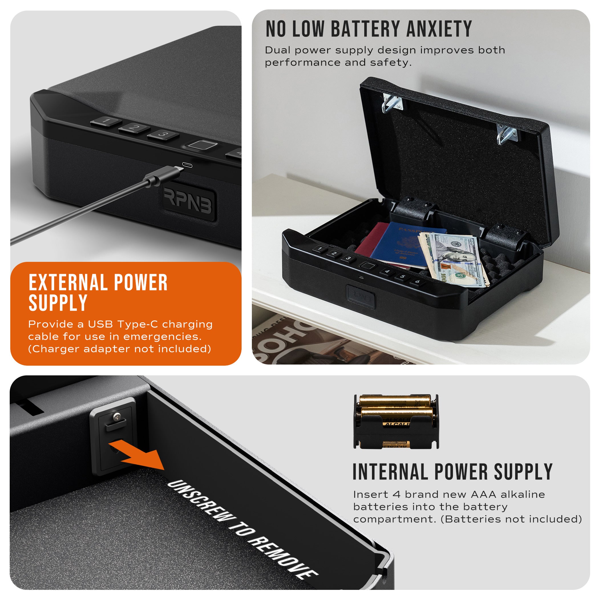 RPNB RP2018 Smart Biometric Handgun Safe