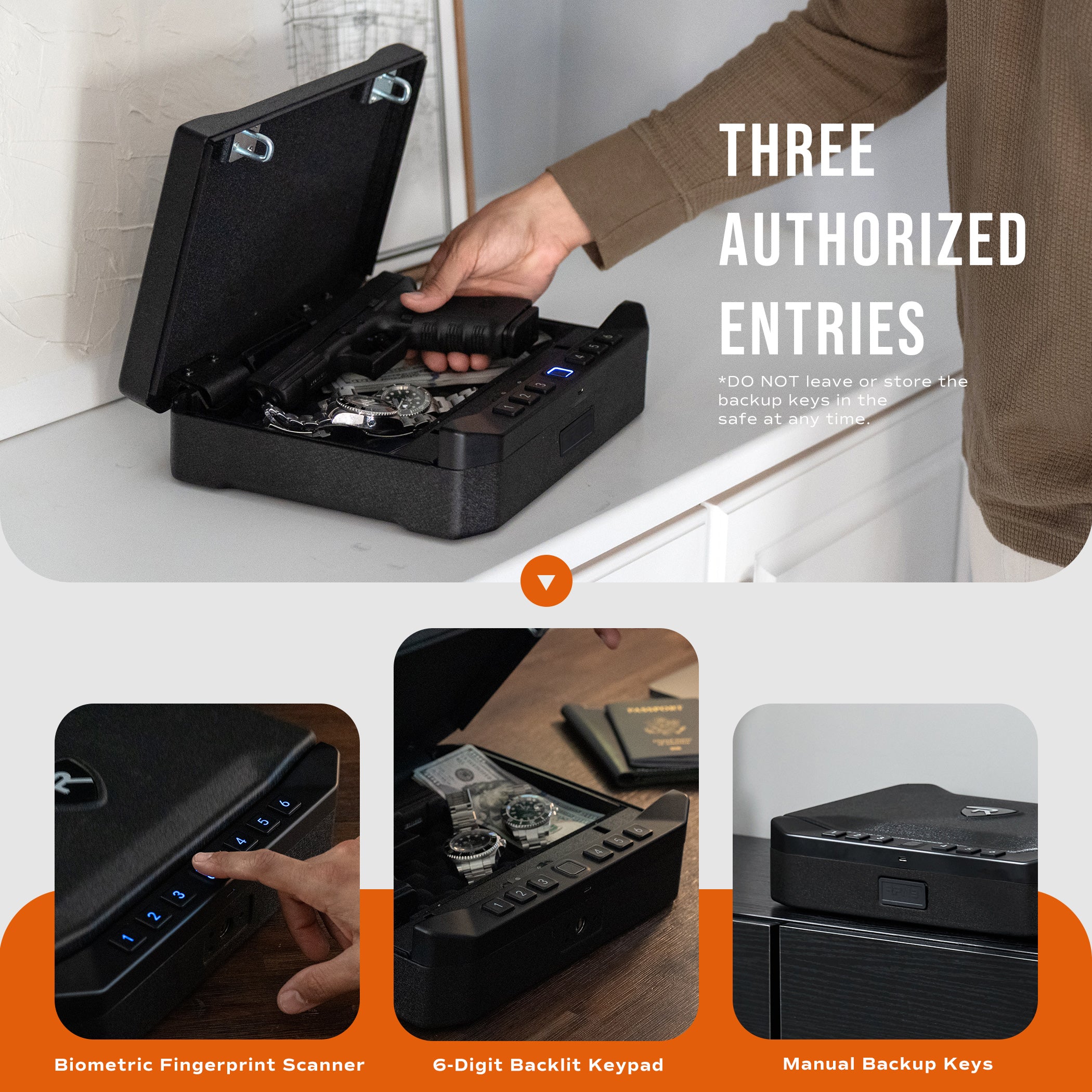 RPNB RP2018 Smart Biometric Handgun Safe