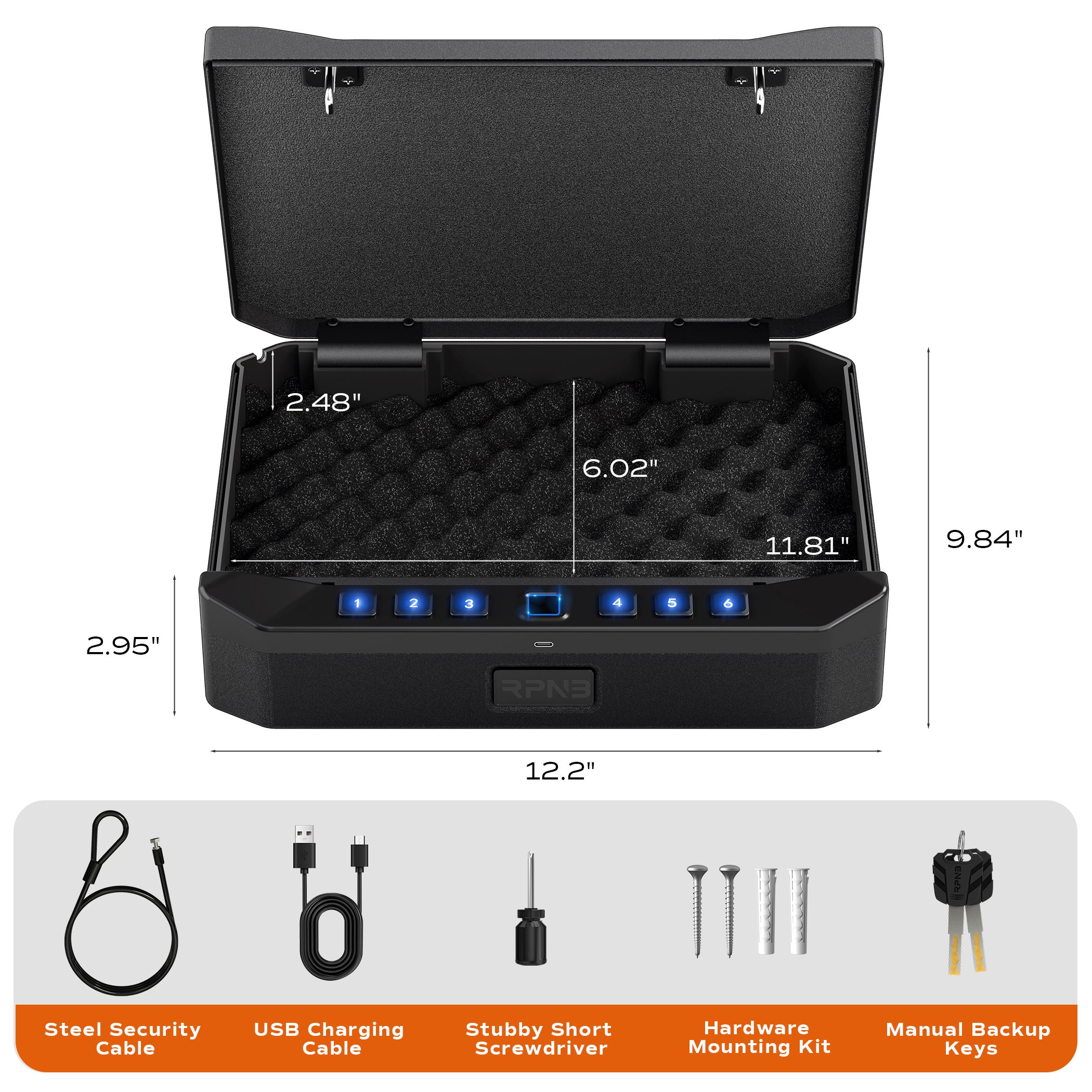 RPNB RP2018 Smart Biometric Handgun Safe