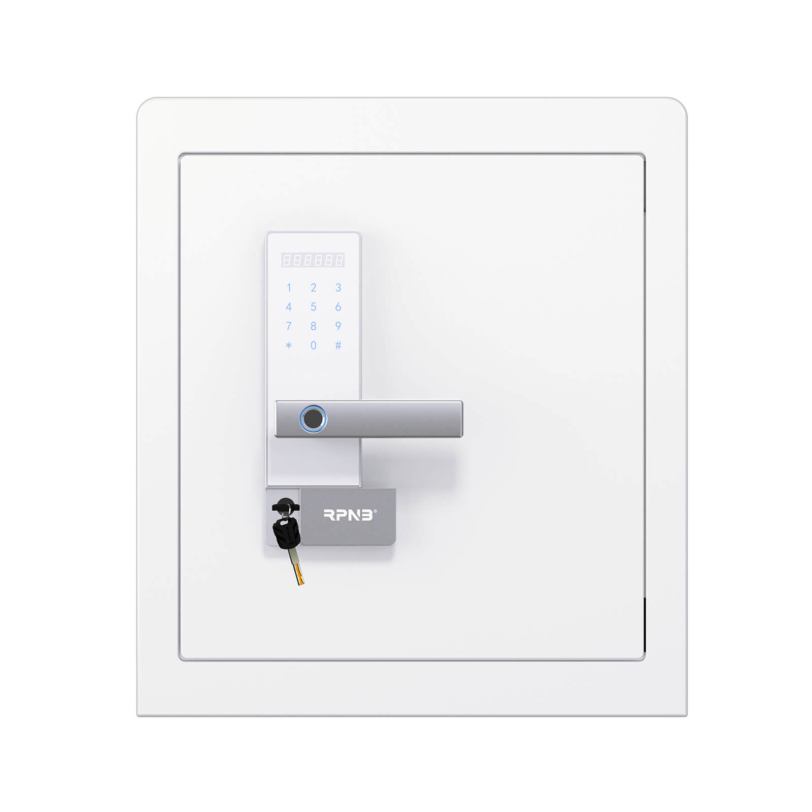 RPNB White Biometric Fingerprint Home Safe With LED Light - RPHS45W