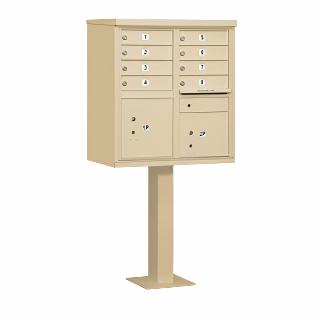 Salsbury Cluster Box Unit (Includes Pedestal) - 8 A Size Doors - Type I - Usps Access