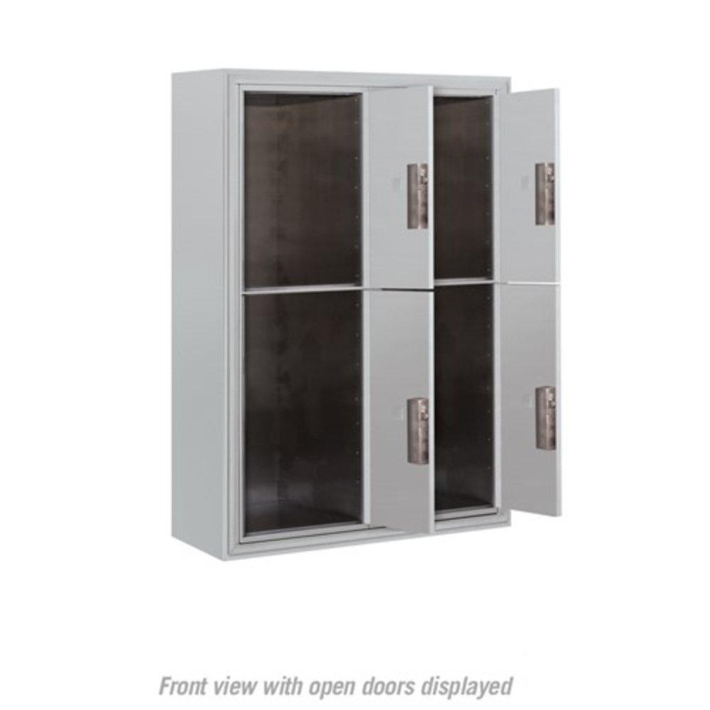 Salsbury 11 Door High Surface Mounted 4C Horizontal Parcel Locker | 4 Parcel Lockers with Private Access