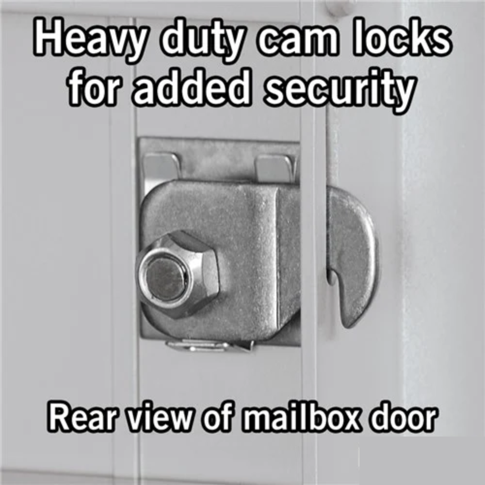 Salsbury 6 Door High Recessed Mounted 4C Horizontal Mailbox | 3 Doors with USPS Access - Front Loading