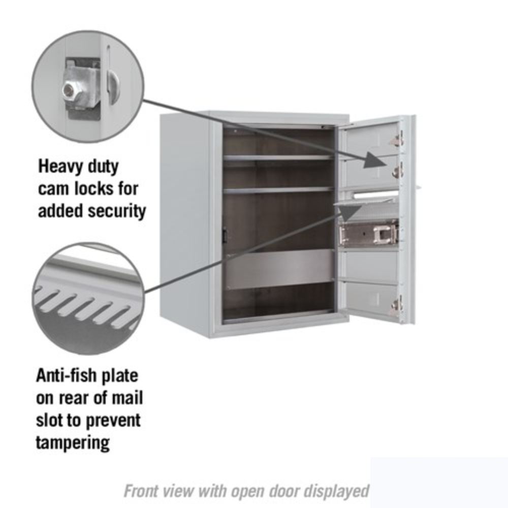 Salsbury 6 Door High Surface Mounted 4C Horizontal Mailbox | 3 Doors with Private Access