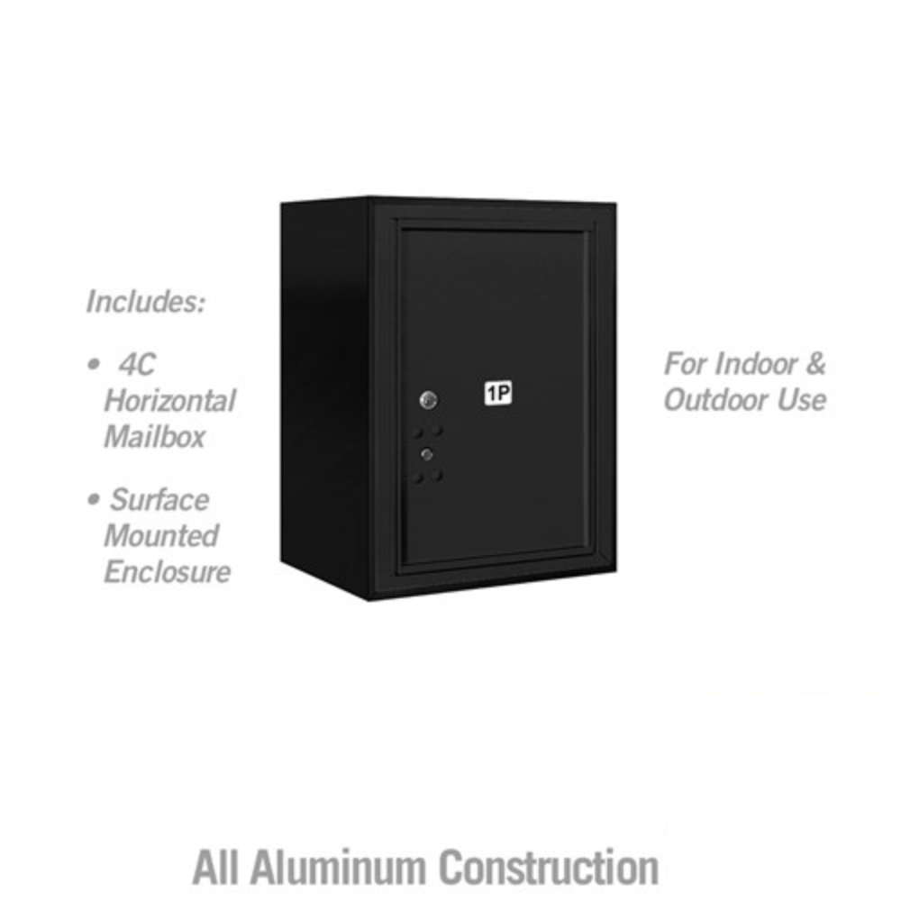 Salsbury 6 Door High Surface Mounted 4C Horizontal Parcel Locker | 1 Parcel Locker with Private Access
