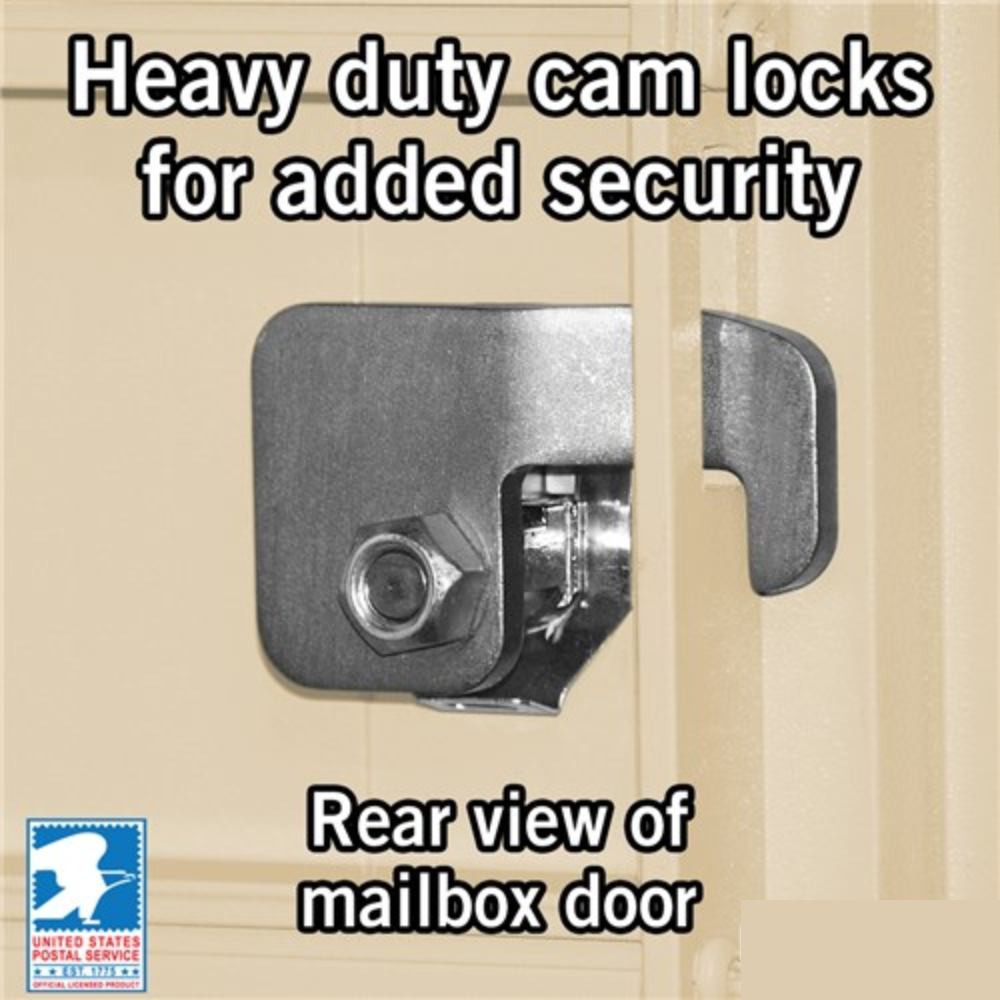 Salsbury Cluster Box Unit | 12 Doors and 1 Parcel Locker with USPS Access – Type 2