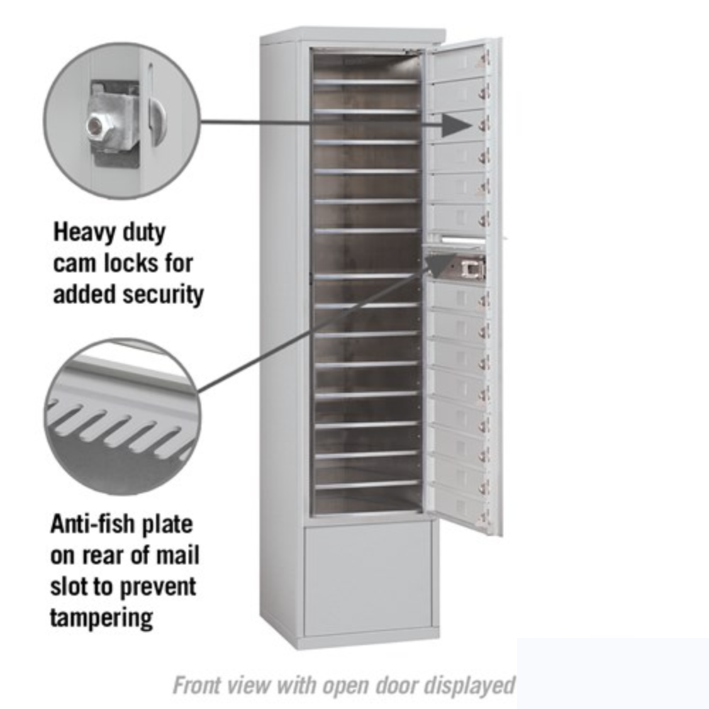 Salsbury Maximum Height Free-Standing 4C Horizontal Mailbox | 14 Doors with Private Access