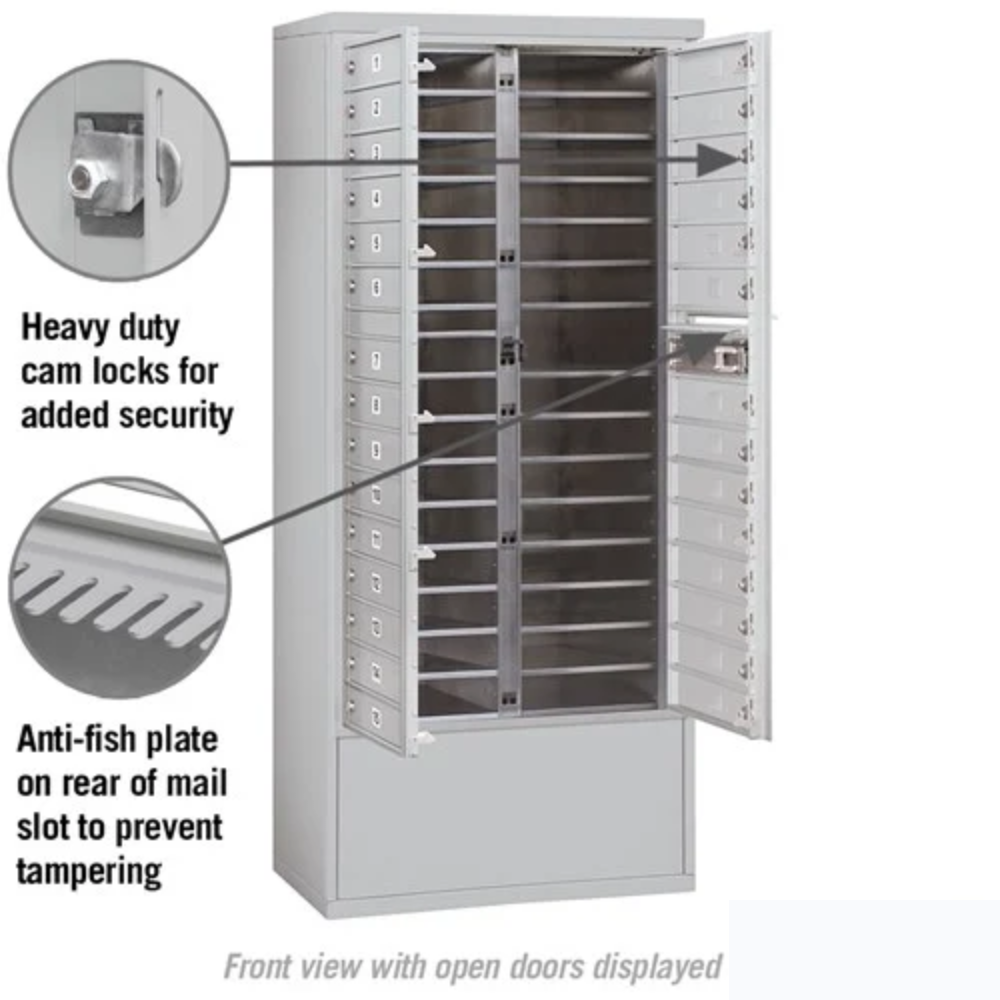 Salsbury Maximum Height Free-Standing 4C Horizontal Mailbox | 29 Doors with Private Access