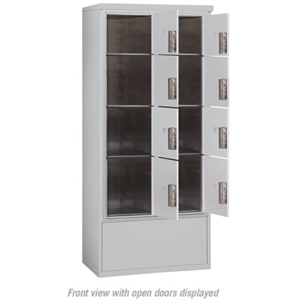 Salsbury Maximum Height Free-Standing 4C Horizontal Parcel Locker | 8 Parcel Lockers with Private Access